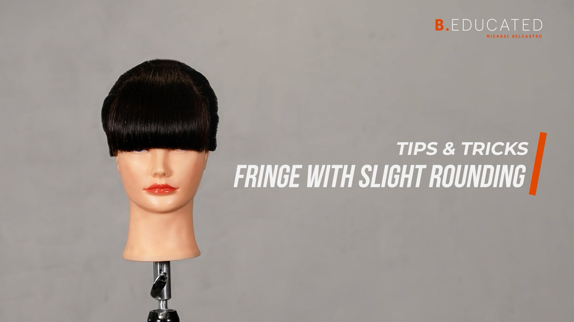 Point Cut Fringe How to Cut a Fringe with Slight Curve | Online Hair Cutting Tutorials ...